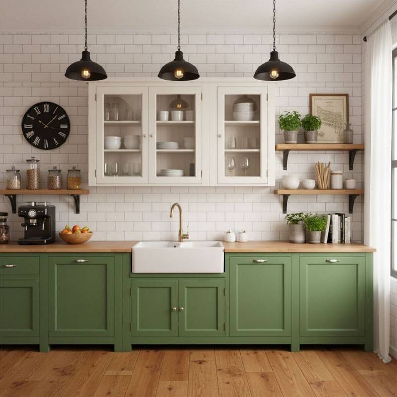 Cucina Country Verde